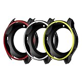 AWINNER Case for Gear S3 Frontier SM-R760, Shock-Proof and Shatter-Resistant Protective Band Cover Case for Samsung Gear S3 Frontier SM-R760 Smartwatch (3-Black-New)