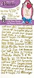 Hot Off The Press - Gold Tiny Words & Phrases Dazzles