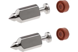 SING F LTD 2 Sets of 398188 Carburetor Float Valve Needle Seat Kit Compatible with Brriggs & Stratton Lawn 83412 90700 91700 
