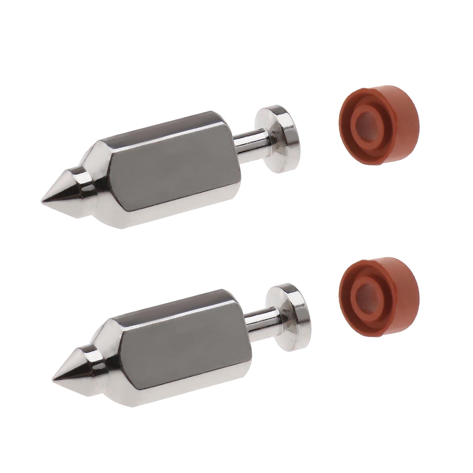 ECSiNG 2 Sets of 398188 Carburetor Float Valve Needle Seat Kit Compatible with Brriggs & Stratton Lawn 83412 90700 91700 Mower Engine Repair Replacement Accessories