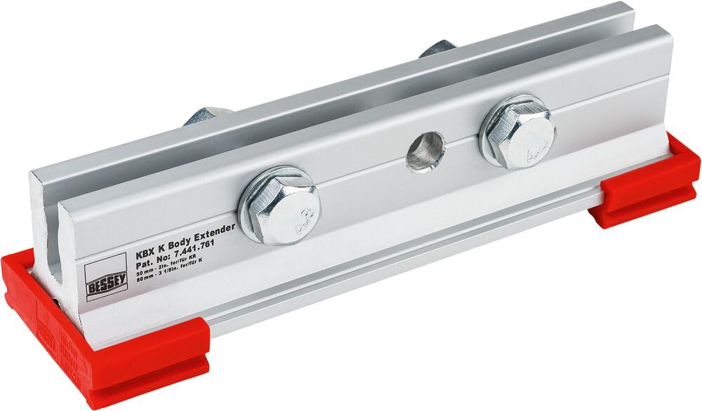 Bessey KBX20 Clamp Extension for KRV/KR, Grey/Red