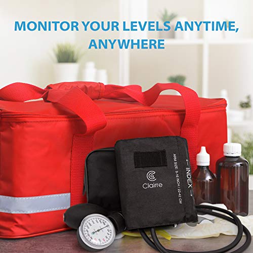 Clairre Professional Sphygmomanometer Manual Blood Pressure Cuff and