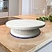 Cake Turntable Rotating Stand by Bakeware Pro with Bonus Frosting Icing Piping Pastry Bag and Five Nozzle Tips| Revolving Decorating Supplies Set For Dessert Birthday Party Holiday Wedding