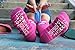 Women's Novelty Knee High Socks With Ears & Grippy Soles (Pink Spanky), Spanky, One Size