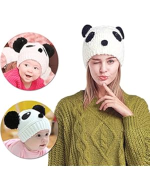2PCS Parent-child Hat Warmer, Vandot Cute Mother & Baby Daughter/Son Kids Girls/boys Winter Warm Knitted Hat Family...