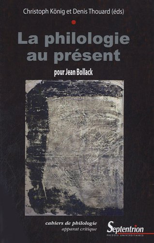 La  philologie au présent