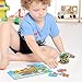 BBLIKE Wood Jigsaw Puzzles for Kids Toy in Tin Box, 4 Varying Degree of Difficulty Educational Learning Tool Best Birthday Present for Boys Girls (Vehicle)