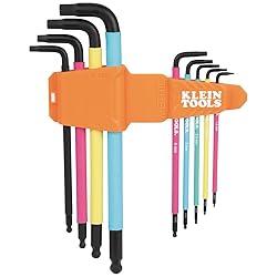 Klein Tools BLS9M 9-Piece Metric Ball End Hex Key