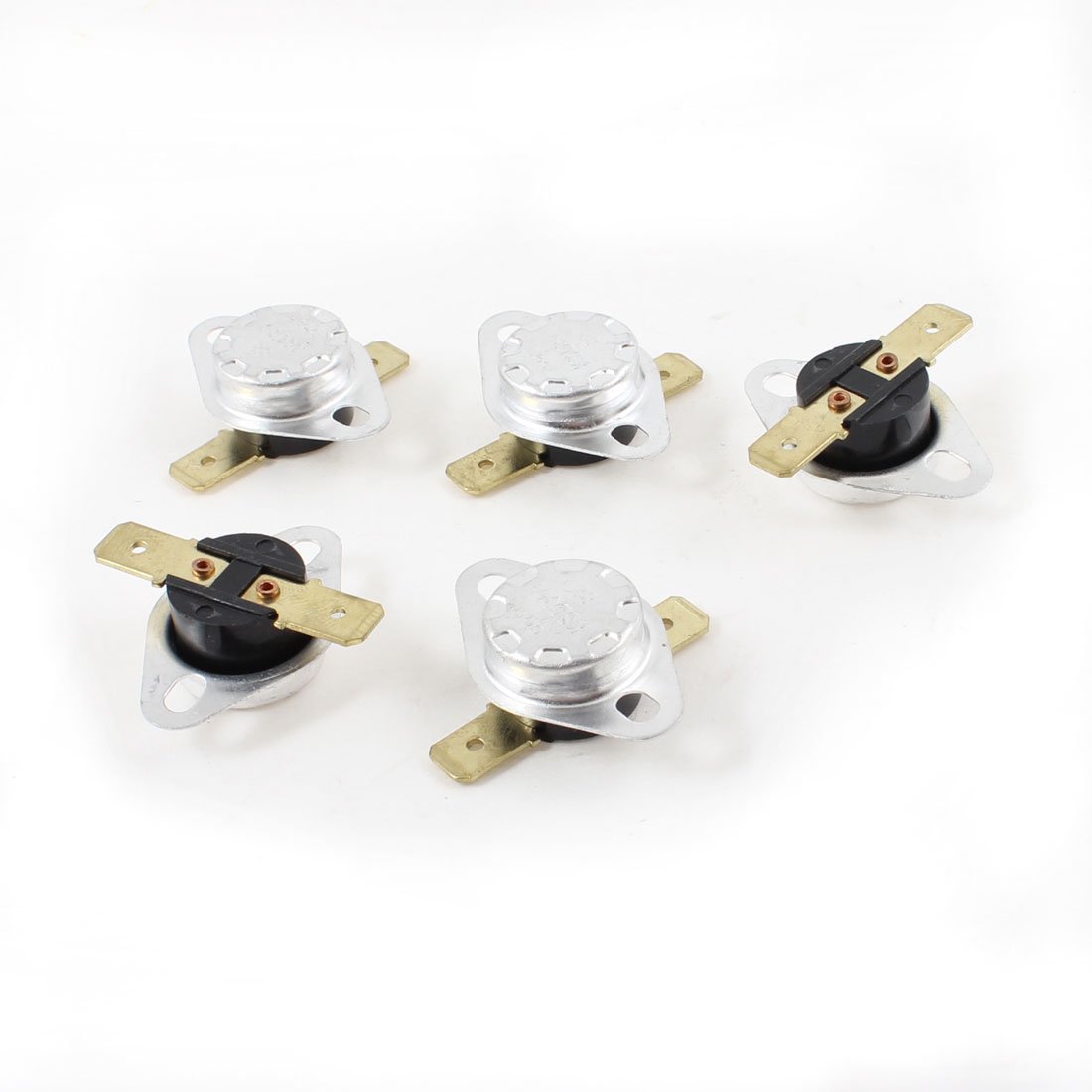 sourcing map KSD301 90C 194F NC Normal Close Thermostat Temperature Thermal Switch (5 Piece)
