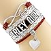 Infinity Love Harley Quinn Bracelet with Heart Charm