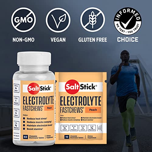 SaltStick Electrolyte FastChews Salt Tablets for Runners, Sports