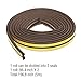 Self-adhesive Weather Stripping EPDM Sealing Strips Foam Peel & Stick Draught Excluder for Doors and Windows