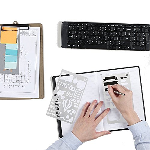 image for Bestgle DIY Drawing Template Journal Stencil Set Planner Stencils for 