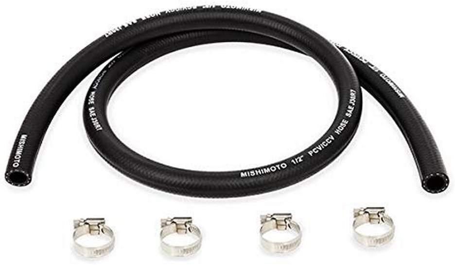 Mishimoto MMHOSECC124 Universal Catch Can Hoses 1/2" x 4' Black