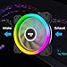 Vetroo DR12 2019 Version 3IN1 120mm RGB LED Adjustable Color Quiet High Airflow Long Using Life Computer Case PC Cooling Fan, CPU Cooler and Radiator