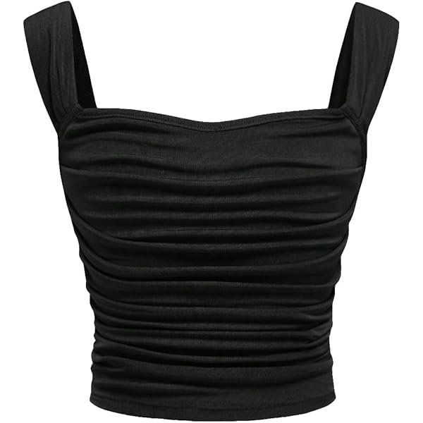 SOLY HUX Women's Square Neck Tank Tops Sleeveless Going Out Tops