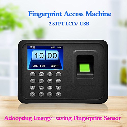 OBO HANDS Fingerprint Attendance Machine LCD Display USB Biometric DC 5V/1A Time Clock Recorder Employee Checking-in Reader A6
