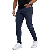 Mens Jeans Skinny Stretch Premium High Rise Colored Jeans Expandable Waist