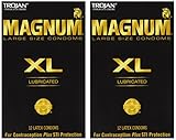 Trojan Magnum Xl Lubricated Condoms 12 Ct (Pack of 2)