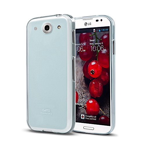 LG Optimus G Pro, Slim & Flexible TPU Case Cover Skin [Drop Protection] 1st Generation Baby Blue