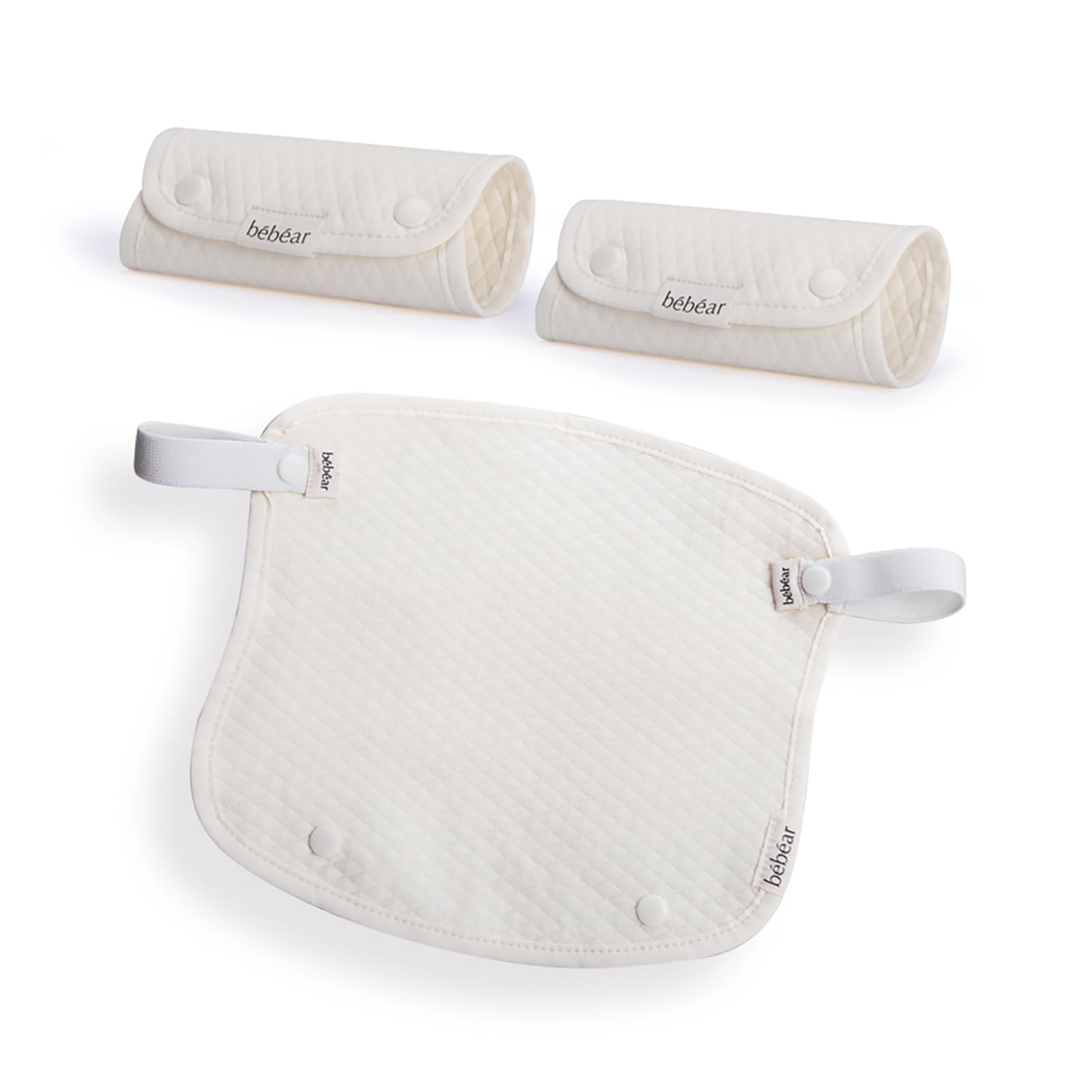 Bebear Sucking Pads for Baby Carrier Teething Pads Drool Bibs Cotton Baby Carrier Bibs 3PC Fits All Brands Baby Carrier