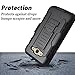 Galaxy Express Prime Case, Starshop [Heavy Duty] Dual Layers Kickstand Case with [0.33m 9H Tempered Glass Screen Protector Included] and Locking Belt Clip (Black)