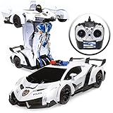 Best Choice Products 1/12 Scale RC Police Luxury Sport Remote Control Car w/ Steering Wheel Remote (White)