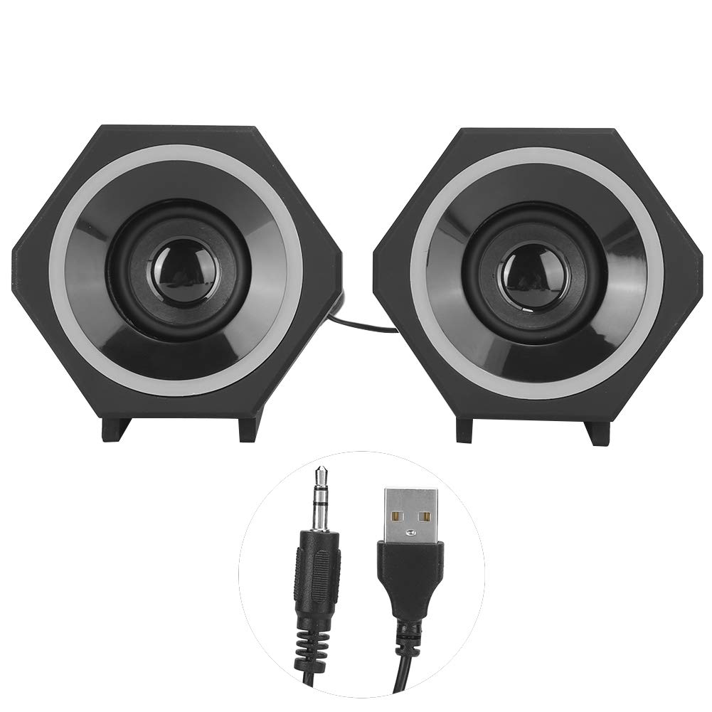 Mini PC Speakers,USB Wired Subwoofer V‑138 Speakers,SADA Computer PC Speakers Laptop Desktop Small A