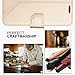 FYY Leather Case with Mirror for Samsung Galaxy S8 Plus, Leather Wallet Flip Folio Case with Mirror and Wrist Strap for Samsung Galaxy S8 Plus Gold