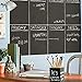 Coavas Chalkboard Wall Sticker: Peel & Stick Black Chalkboard with 5 Colorful Chalks