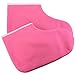 Pana® Brand Reusable *PINK* Paraffin Wax Heat Therapy Spa Treatment Self Tanning Insulated Thermal Cloth Velcro Booties (Booties,Pink)