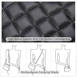 BOYATU Quilted Crossbody Bags for Women: Genuine