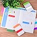 SIQUK 840 Pieces Tabs 2 inch Sticky Tabs Index Tabs Page Markers Colored Page Tabs for Reading Notes, Books and File Folders, 42 Sets 12 Colors