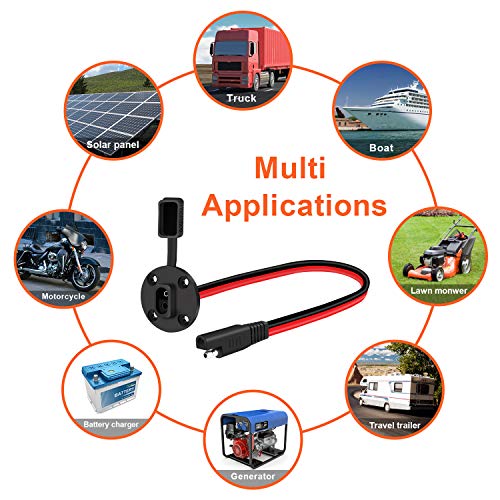 2 Cavi Prolunga SAE A 2 Pin - Per Pannelli Solari E Batterie Auto, 18AWG Impermeabili - Foto 9