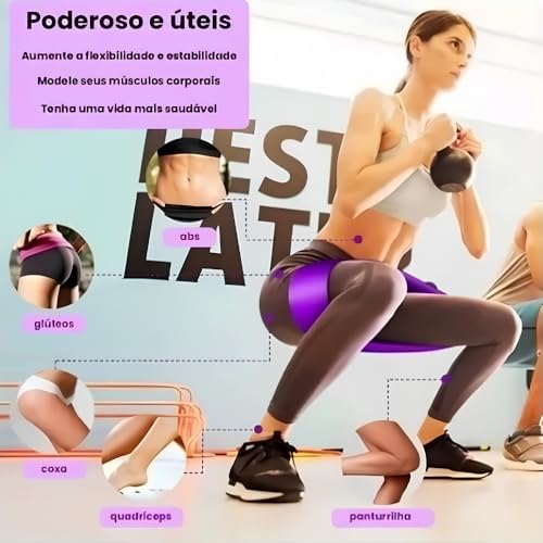 KIT com 3 Faixas Thera BandS de Resistência Fisioterapia Fortalecimento