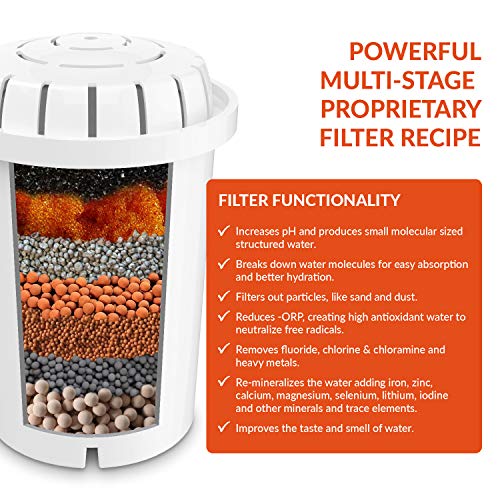 PH001 3Pack Alkaline Water Filter Plus PH002 3Pack UF Membrane Filter