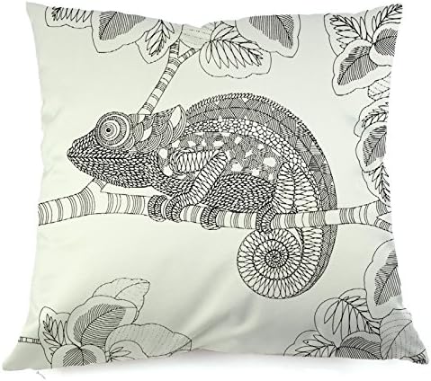 Chameleon Colouring Craft Kit Creativity DIY Pillowcase Coloring Custhion Cover Fabric Colouring, 18inch