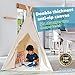 Canicove Teepee Tent for Kids - Award Winning 100% Cotton Play Tent - Large Indoor/Outdoor Tipi for Boys & Girls + Free Fun Flags!