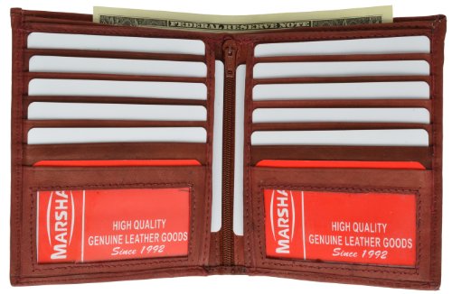 100% Leather Bi-fold Credit Card Holder BD #1502CF