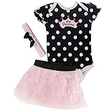 FINEJO Hot Baby Kids Girls Princess Stars Sequins Party Dance Ballet Tutu Skirts Dress Black 6