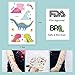 Jatidne Dinosaur Temporary Tattoos for Kids Boys Birthday Party, 300 Tattoos (Pack of 24 Sheets) Waterproof Dinosaur Tattoo Stickers, Dinosaur Party Supplies Great Children Party Favors