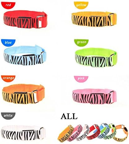 HAMENG® High Quality Safety Work Well Zebra Flashing Visible LED Sports Gold Armband Belt for Cycling,Jogging,Walking and Running.-Zebra Armband Set of 2pcs(Random)