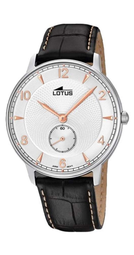 Lotus Mens Analogue Quartz Watch with Leather Strap 10134/D