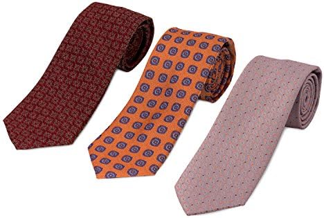 754-755-801- 3 Pack Men’s Micro Silk Neck Ties - by HBNY