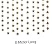 Christmas Gold Glittery Star Garland Decoration 5 Meters Elegant Shiny and Sparkling 16 Feet Long Party Background Decor. Ideal For Weddings, Birthday Parties, Bridal Showers, Holidays, Baby Showers.