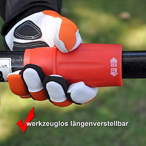 HECHT Elektro-Hochentaster 975 W Ast-Kettensäge Profi-Astsäge (750 Watt, Schwertlänge: 24 cm, Arbeitshöhe: bis 4,5 m) – Bild 7