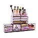 DreamGenius Makeup Organiser Cosmetic Storage Makeup Case 4 Pieces purple