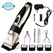 AFBEST Dog Clippers, Professional Pet Hair Grooming Clippers Low Noise Rechargeable Cordless Electric Hair Clippers (Gold)