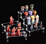 Worown 2-Tier Acrylic Riser Shelf Clear Display Stand 12in x 3.15in x 4mm view 6
