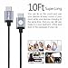 USB C to C, Type C iOrange-E 10ft (3M) Braided Cable for Nexus 5X, Nexus 6P, Apple MacBook 12 inch 2015, Chromebook Pixel, Lumia 950, Lumia 950XL, ZUK Z1 and Other USB Type C Devices, Black